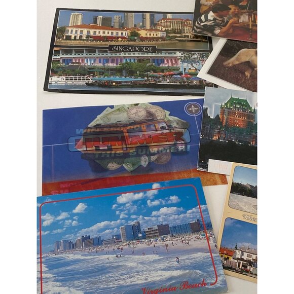 Post Cards Mixed Sizes Used Lot of 7 Canada Casino Virginia Vintage - Picture 2 of 16